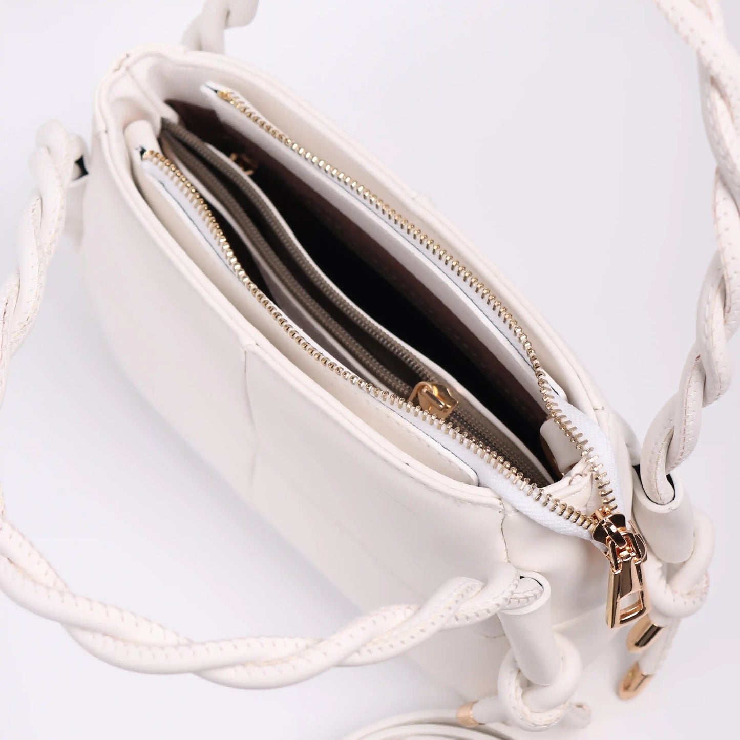 Iris White Crossbody Bag for Women | Leather Handbag