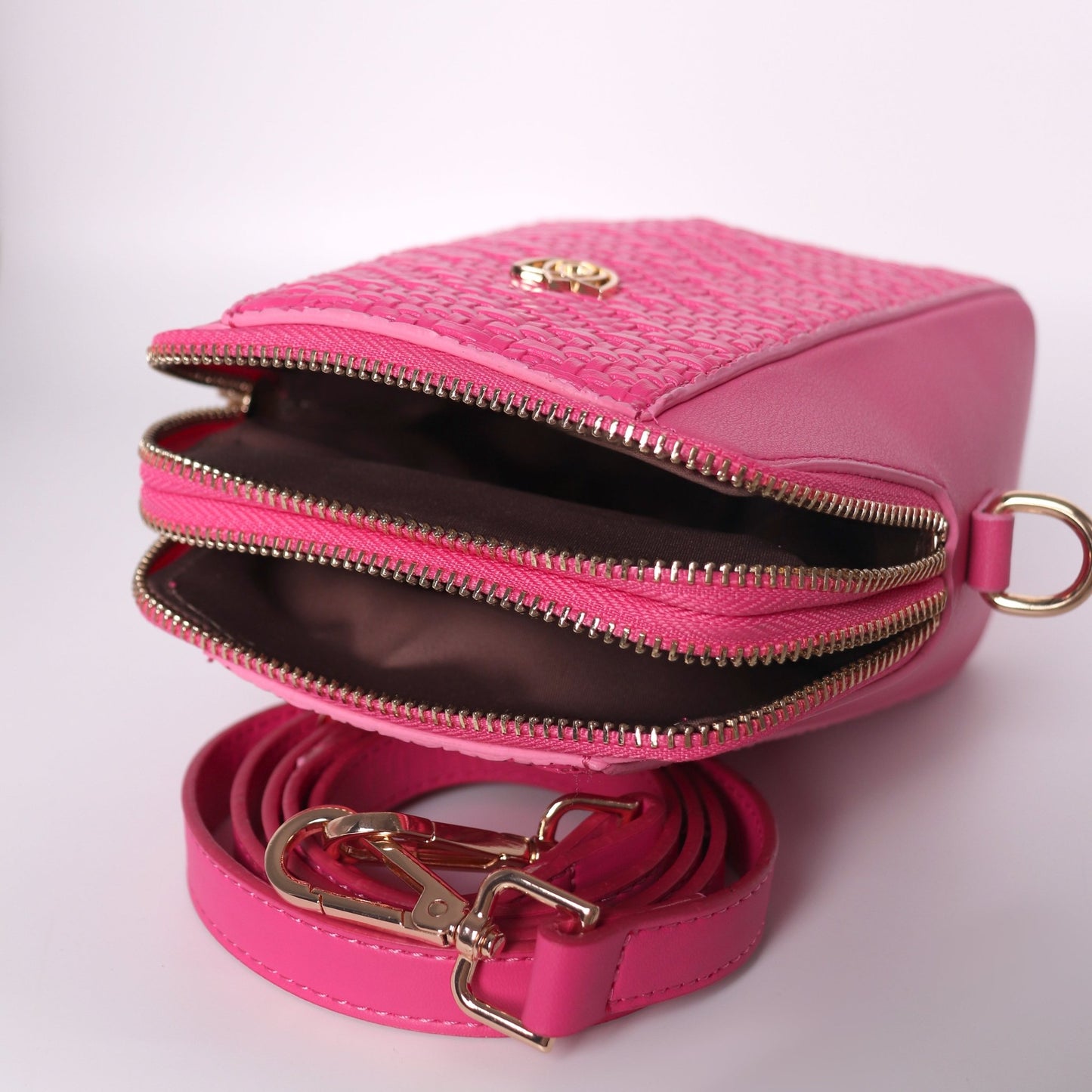 Minimalist Pink Crossbody Bag for Women - Anharo