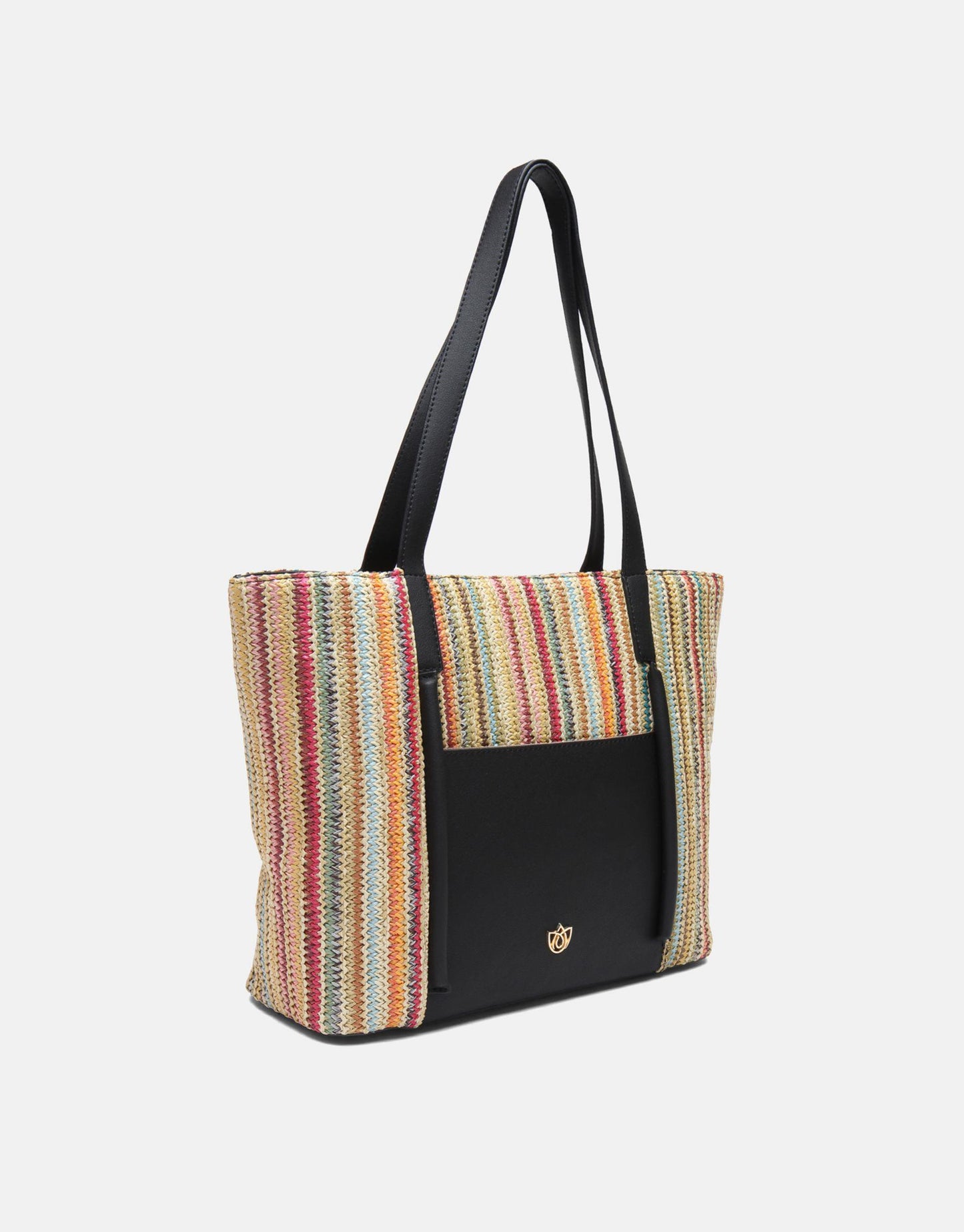 Liora Handwoven Tote  Burgundy