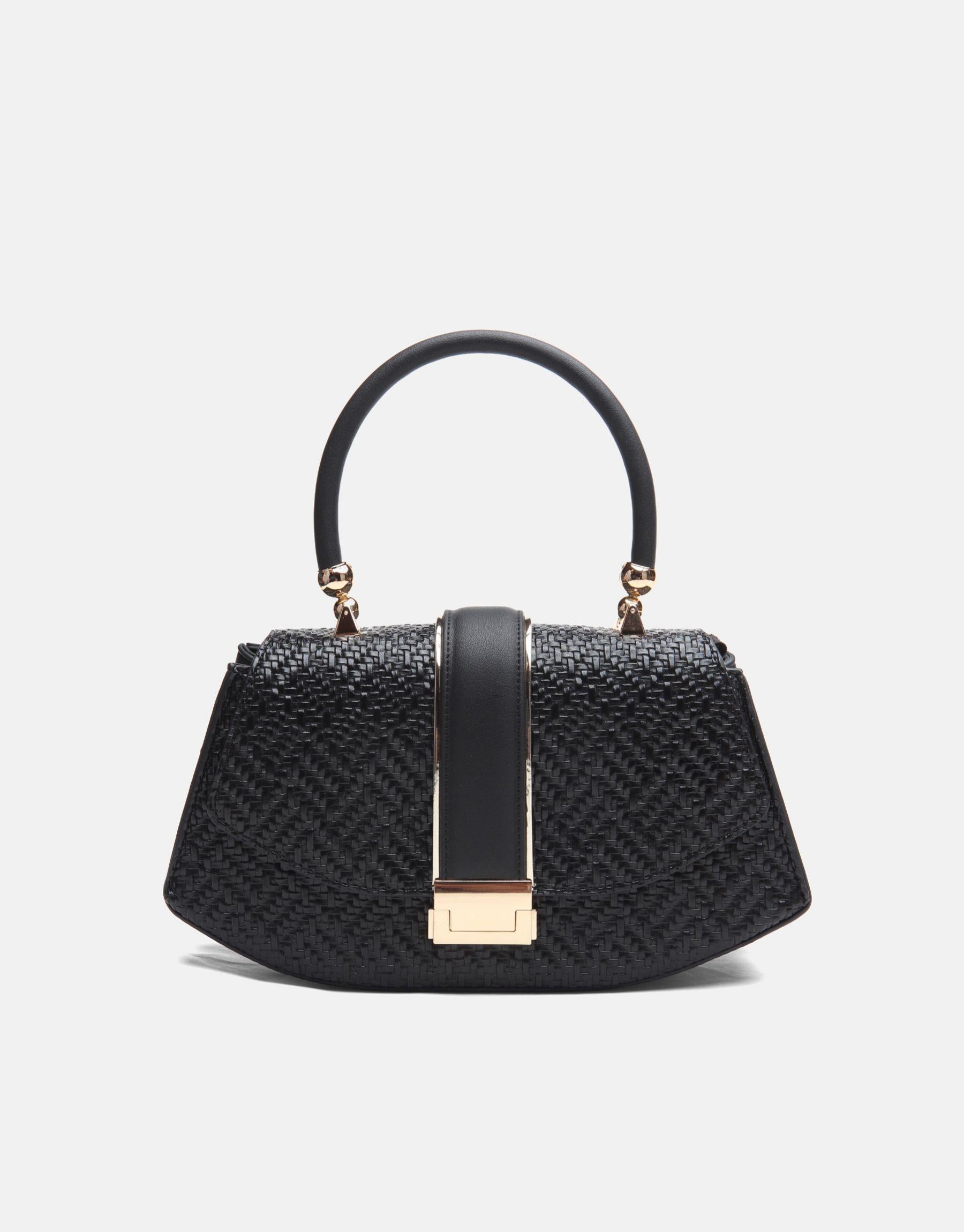 Black desinger luxury Leather Handbag for women 