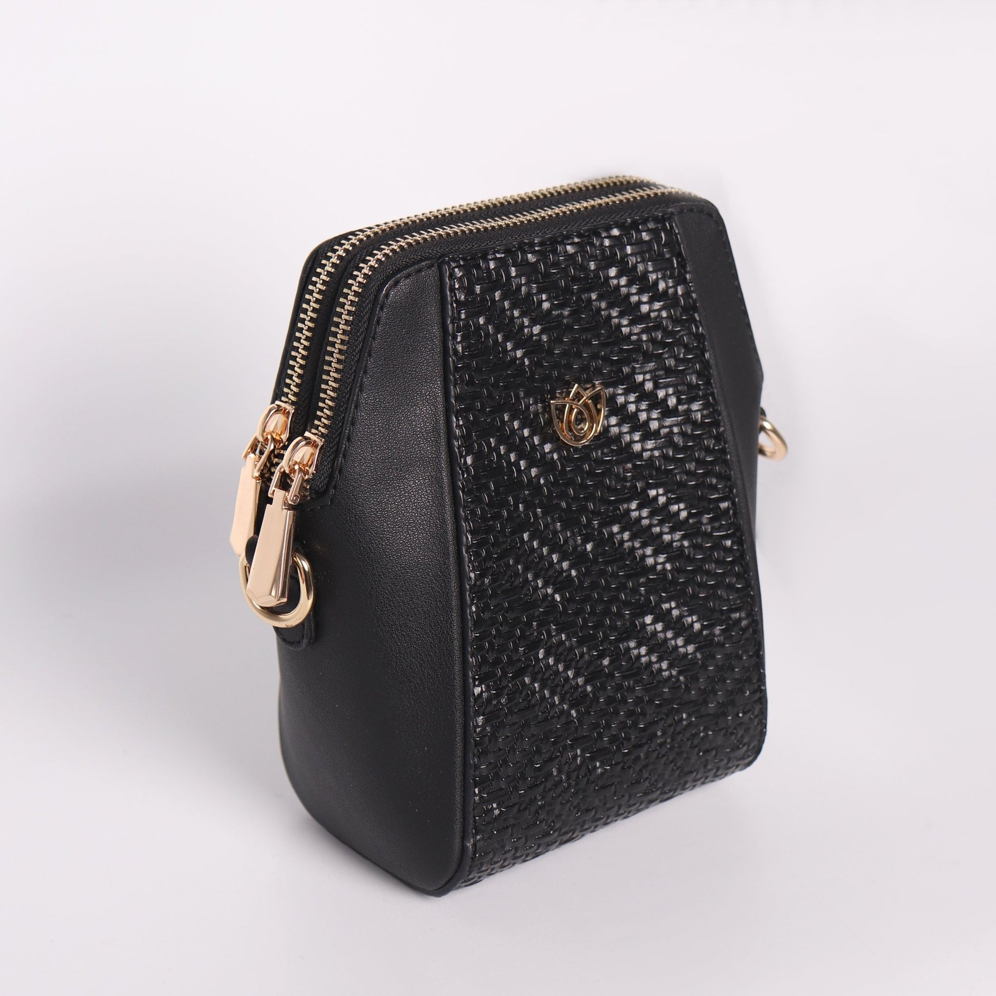 Minimalist Black Crossbody Bag for Women - Anharo