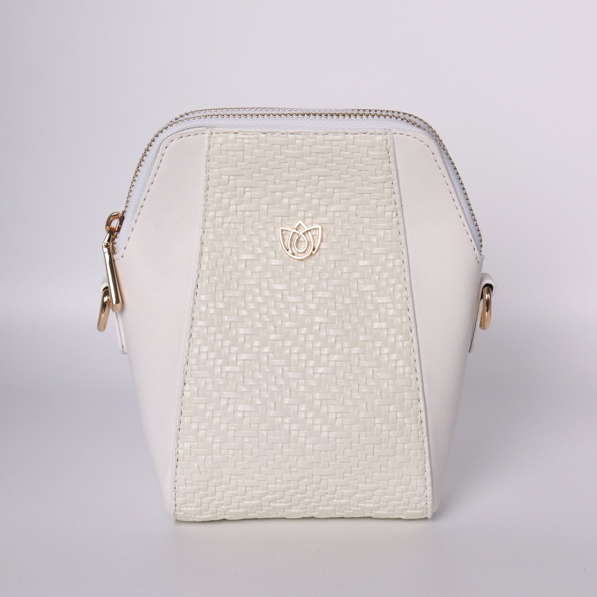 Minimalist White Crossbody Bag for Women - Anharo