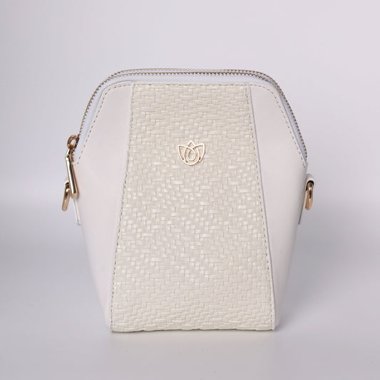 Minimalist White Crossbody Bag for Women - Anharo